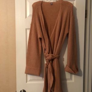 Aerie ,Rust ,warm and fuzzy wrap sweater dress